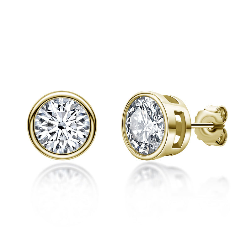 0.5-2 Carat 925 Sterling Silver Personalized Design Earrings